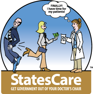 StatesCare logo: Get government out of your doctor's chair.